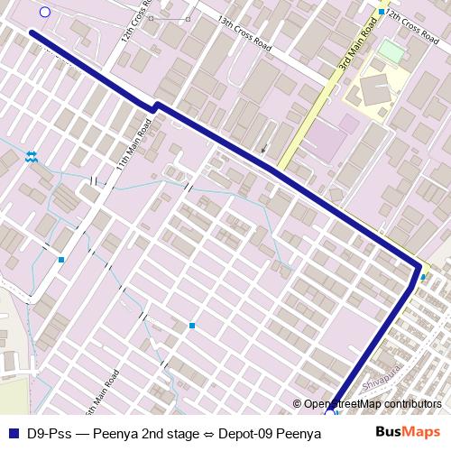 D9-Pss bus Line Map