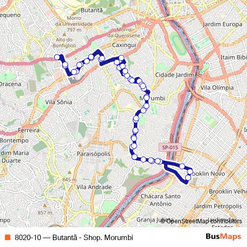 8020-10 bus Line Map