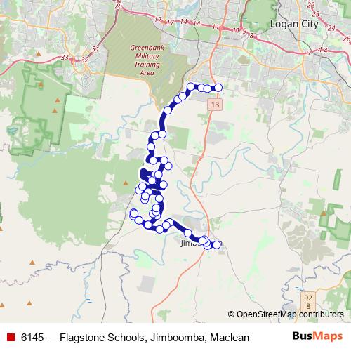 6145 bus Line Map