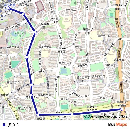 多０５ bus Line Map