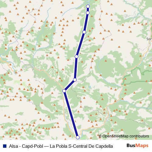 Alsa - Capd-Pobl bus Line Map