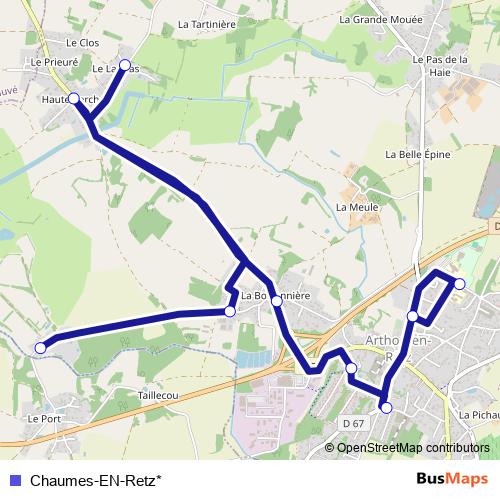 Chaumes-EN-Retz* bus Line Map