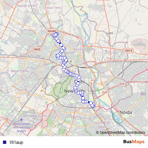 181aup bus Line Map