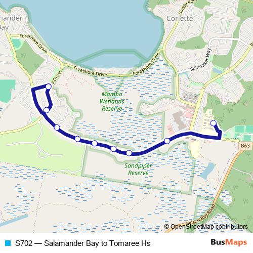 S702 bus Line Map
