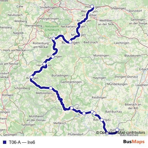 T06-A rail Line Map