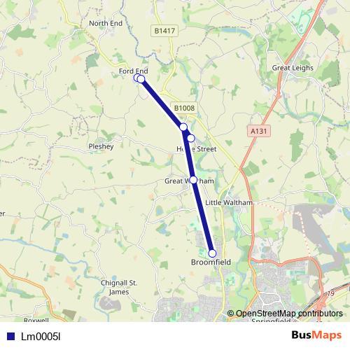 Lm0005l bus Line Map