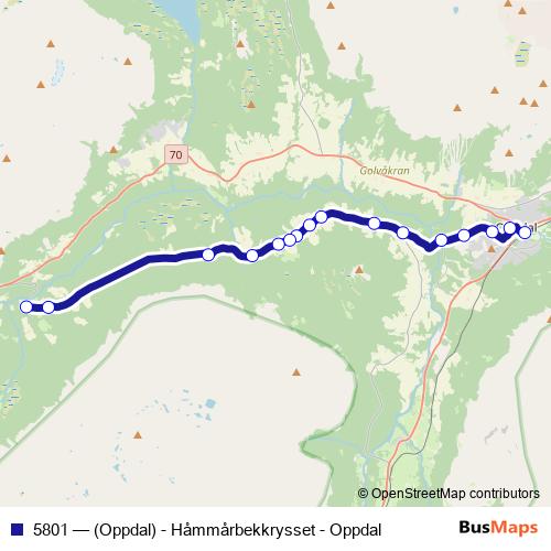5801 bus Line Map