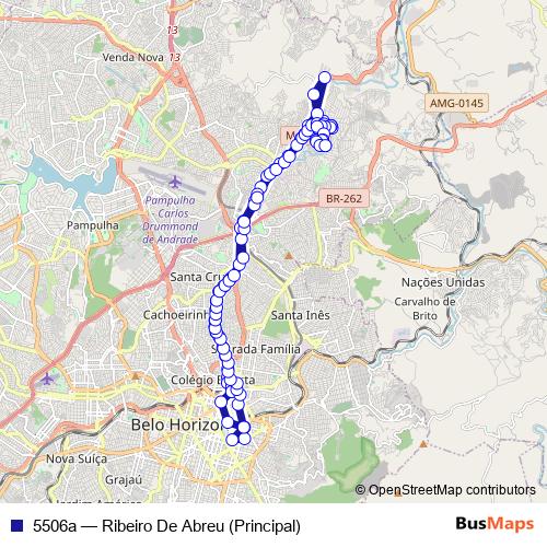 5506a bus Line Map