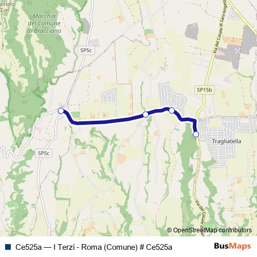 Ce525a bus Line Map