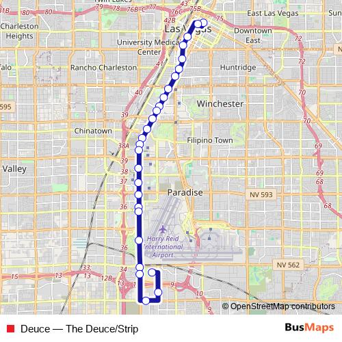 Deuce bus Line Map