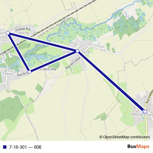 7-18-301 bus Line Map