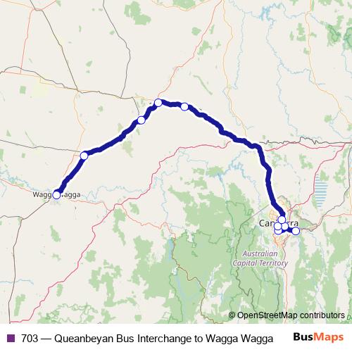 703 bus Line Map