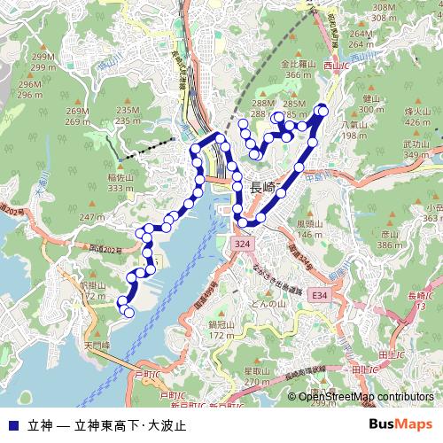 立神 bus Line Map