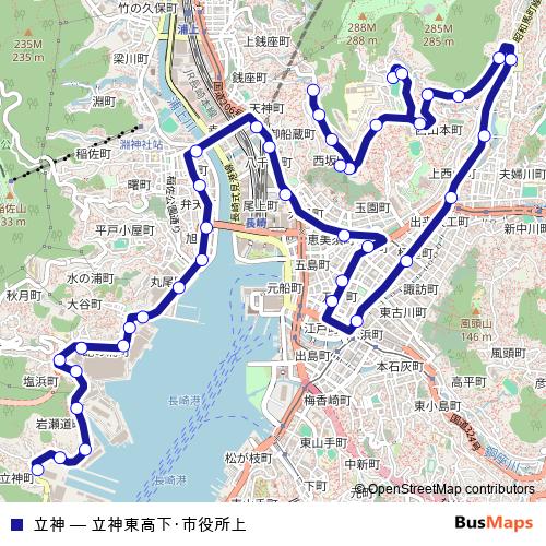 立神 bus Line Map