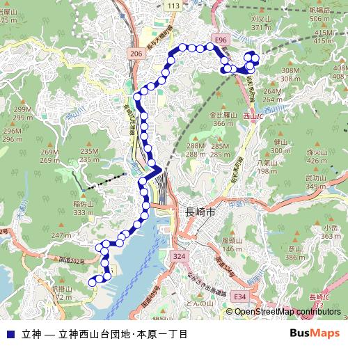 立神 bus Line Map