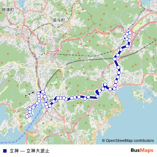 立神 bus Line Map