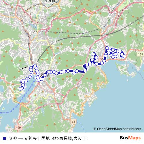 立神 bus Line Map