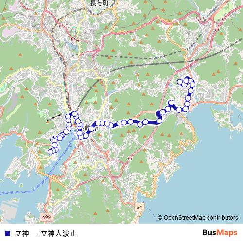 立神 bus Line Map