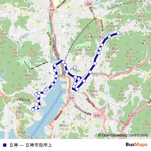 立神 bus Line Map
