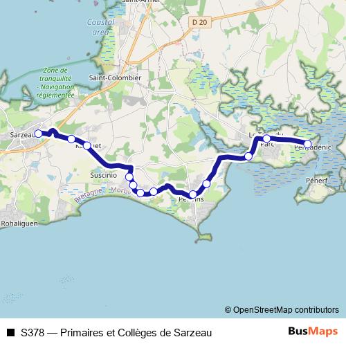 S378 bus Line Map