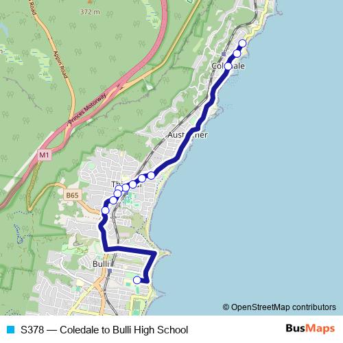 S378 bus Line Map