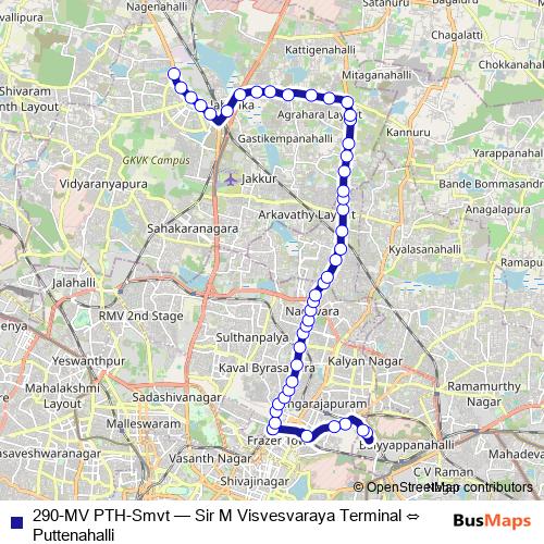 290-MV PTH-Smvt bus Line Map