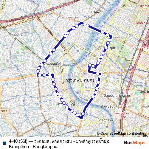 4-40 (56l) bus Line Map