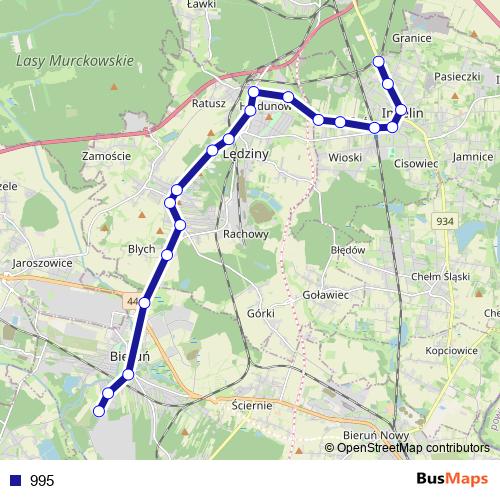 995 bus Line Map