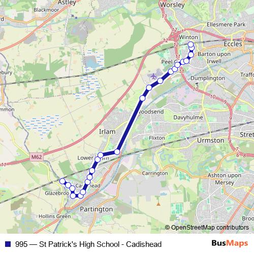 995 bus Line Map