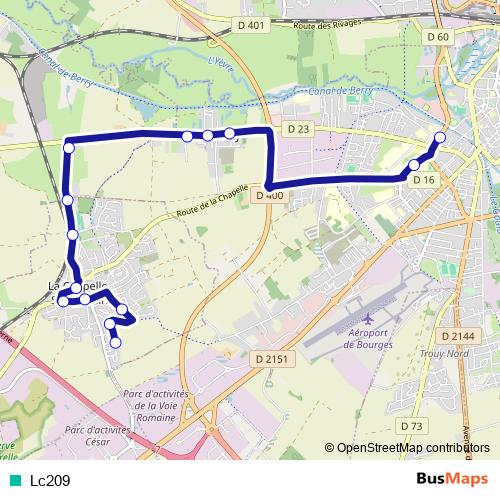 Lc209 bus Line Map