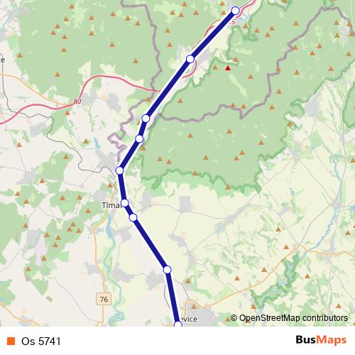 Os 5741 rail Line Map