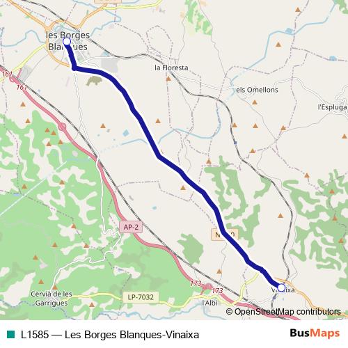 L1585 bus Line Map
