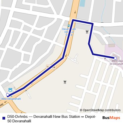 D50-Dvhnbs bus Line Map