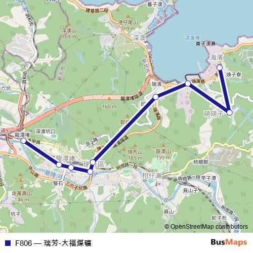 F806 bus Line Map