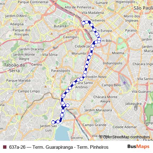 637a-26 bus Line Map