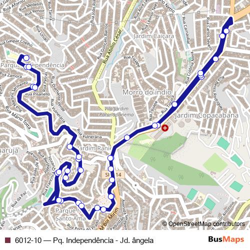 6012-10 bus Line Map