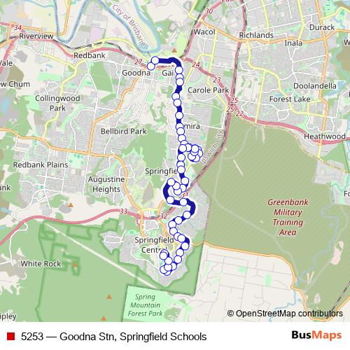5253 bus Line Map