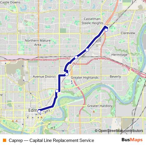 Caprep bus Line Map