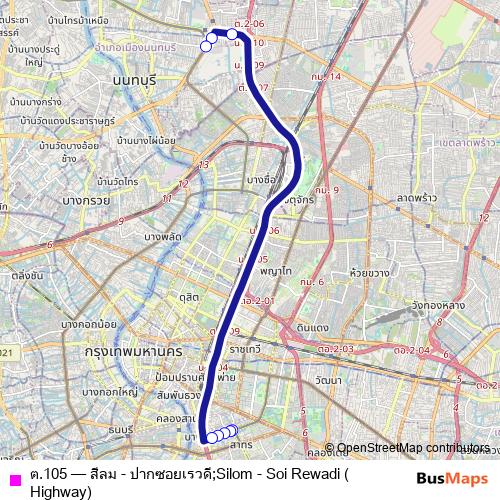 ต.105 bus Line Map