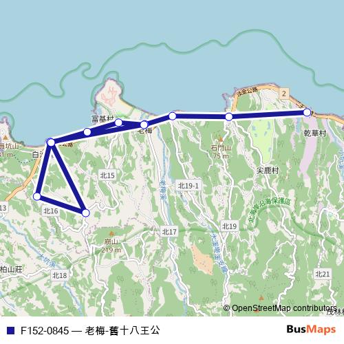 F152-0845 bus Line Map