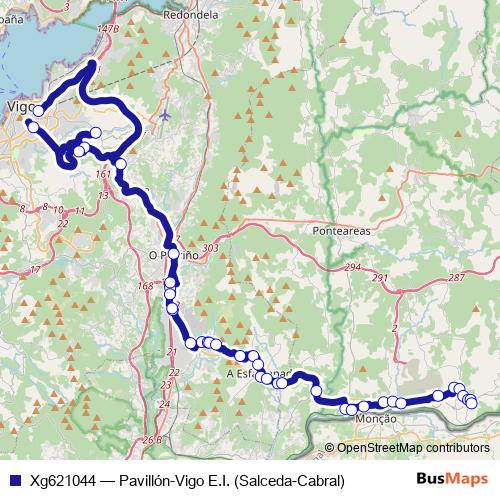Xg621044 bus Line Map