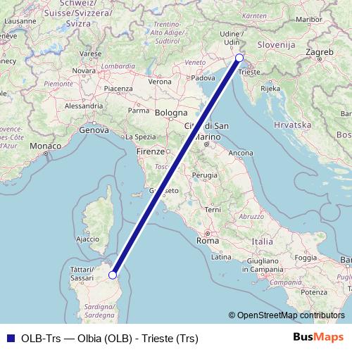 OLB-Trs air Line Map