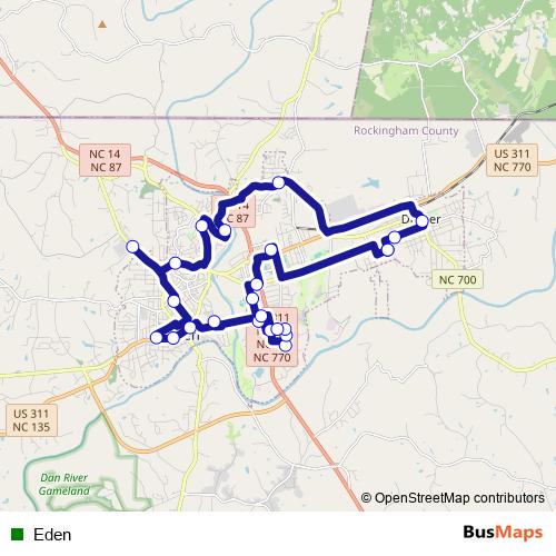 Eden bus Line Map