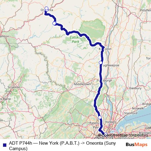 ADT P744h bus Line Map