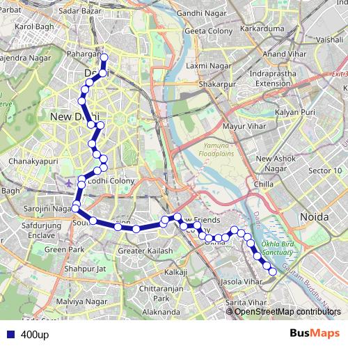 400up bus Line Map
