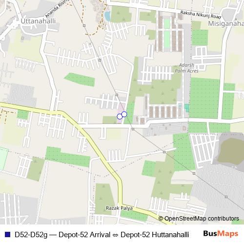 D52-D52g bus Line Map