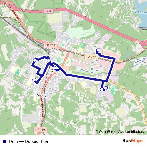 Dufb bus Line Map