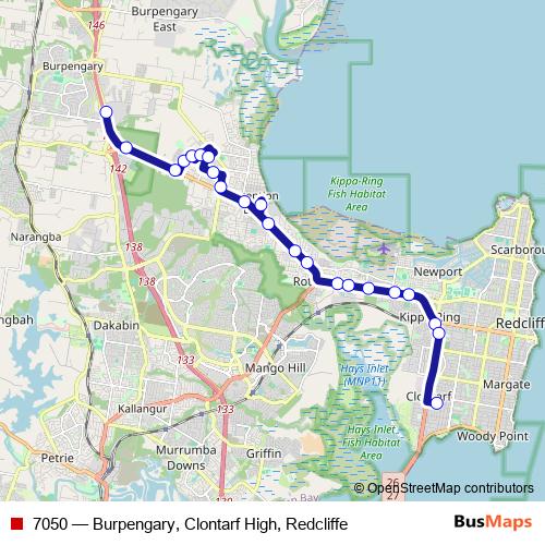 7050 bus Line Map