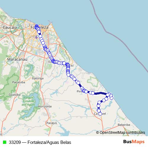 33209 bus Line Map