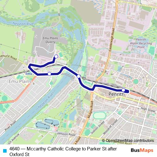 4640 bus Line Map